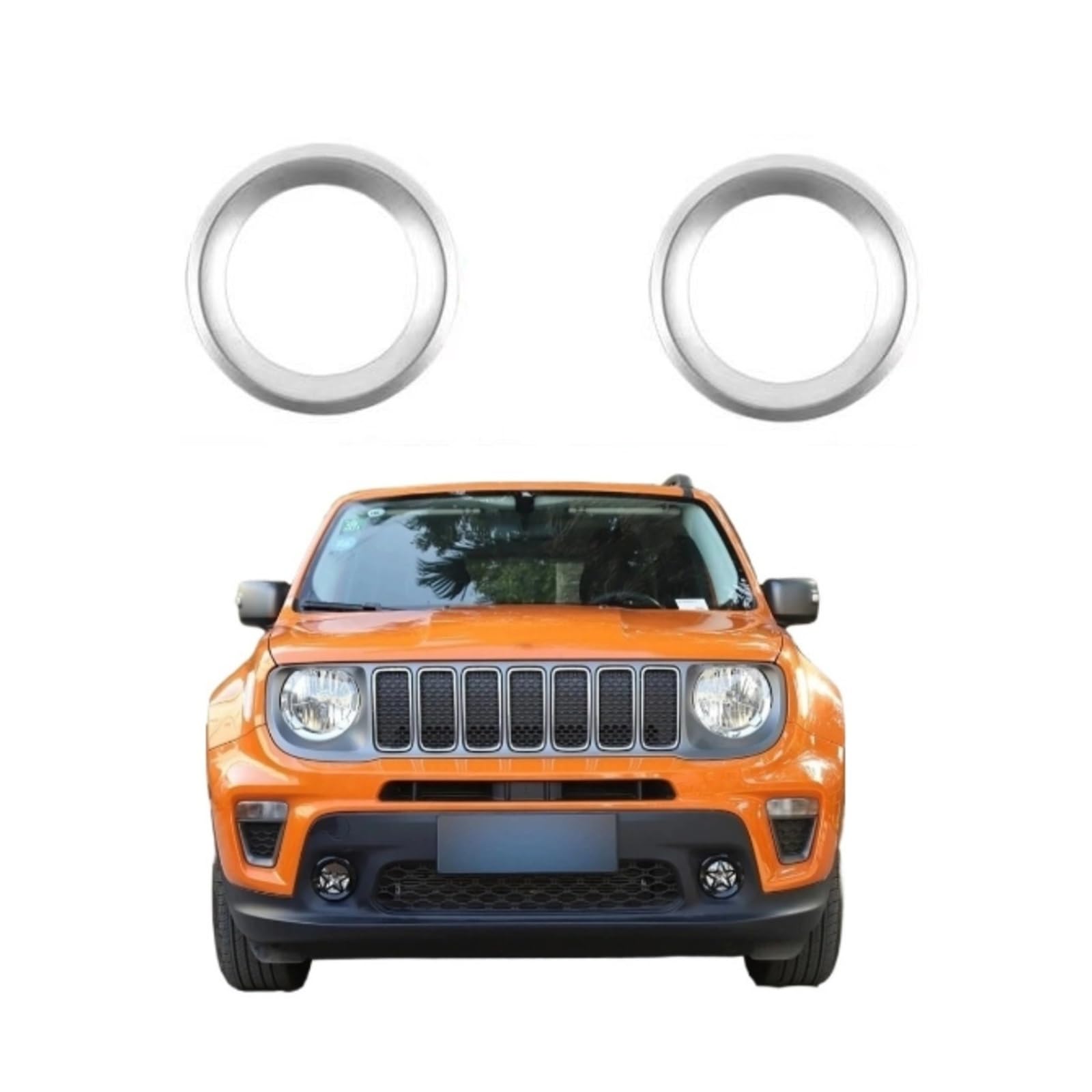 UTSKWD Autolampenhauben | Auto-Frontstoßstange, Nebelscheinwerfer, Kühlergrillabdeckung, unteres Netz | Unterer dekorativer Ring for Autoblinker | Kompatibel mit Jeep Renegade 2019 2020 2021 Zubehör(L UTSKWD Autolampenhauben | Auto-Frontstoßstange, Nebelscheinwerfer, Kühlergrillabdeckung, unteres Netz | Unterer dekorativer Ring for Autoblinker | Kompatibel mit Jeep Renegade 2019 2020 2021 Zubehör(L von UTSKWD