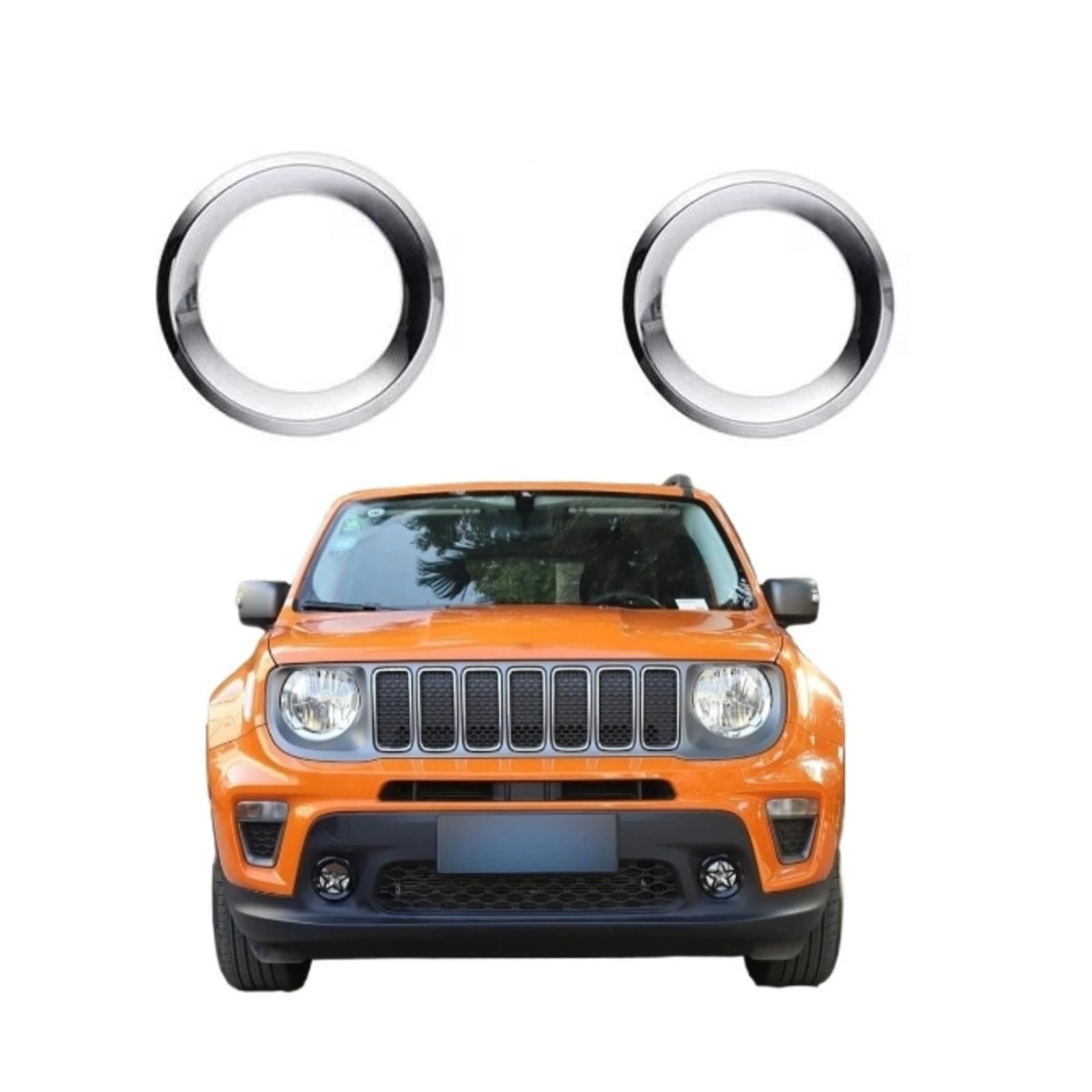 UTSKWD Autolampenhauben | Auto-Frontstoßstange, Nebelscheinwerfer, Kühlergrillabdeckung, unteres Netz | Unterer dekorativer Ring for Autoblinker | Kompatibel mit Jeep Renegade 2019 2020 2021 Zubehör(L UTSKWD Autolampenhauben | Auto-Frontstoßstange, Nebelscheinwerfer, Kühlergrillabdeckung, unteres Netz | Unterer dekorativer Ring for Autoblinker | Kompatibel mit Jeep Renegade 2019 2020 2021 Zubehör(L von UTSKWD