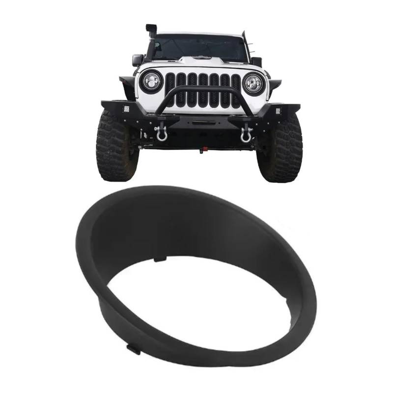 UTSKWD Blenden for Scheinwerferblenden for das Auto | Kompatibel mit Jeep Wrangler JK 2007–2017 Doppelseitige Klebebänder in Automobilqualität, ABS, 240 x 73 mm(Right Trim Cover Bezels 1PCS) von UTSKWD