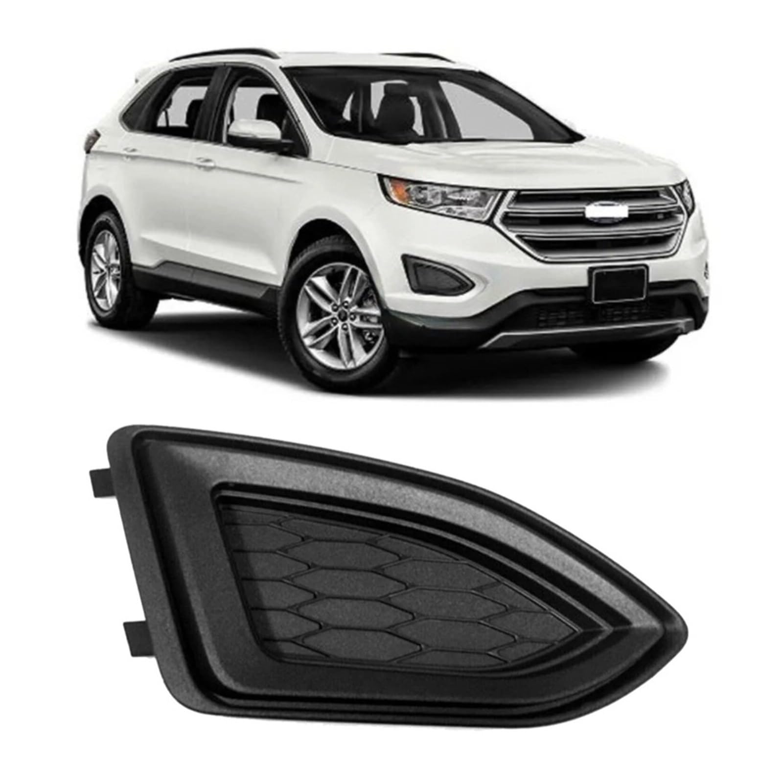 UTSKWD FT4Z-17B814-AA FO1039177 Nebelscheinwerferabdeckung for die rechte vordere Stoßstange, Kühlergrillblende, kompatibel mit Ford Edge 2015 2016–2018, schwarzes ABS UTSKWD FT4Z-17B814-AA FO1039177 Nebelscheinwerferabdeckung for die rechte vordere Stoßstange, Kühlergrillblende, kompatibel mit Ford Edge 2015 2016–2018, schwarzes ABS von UTSKWD