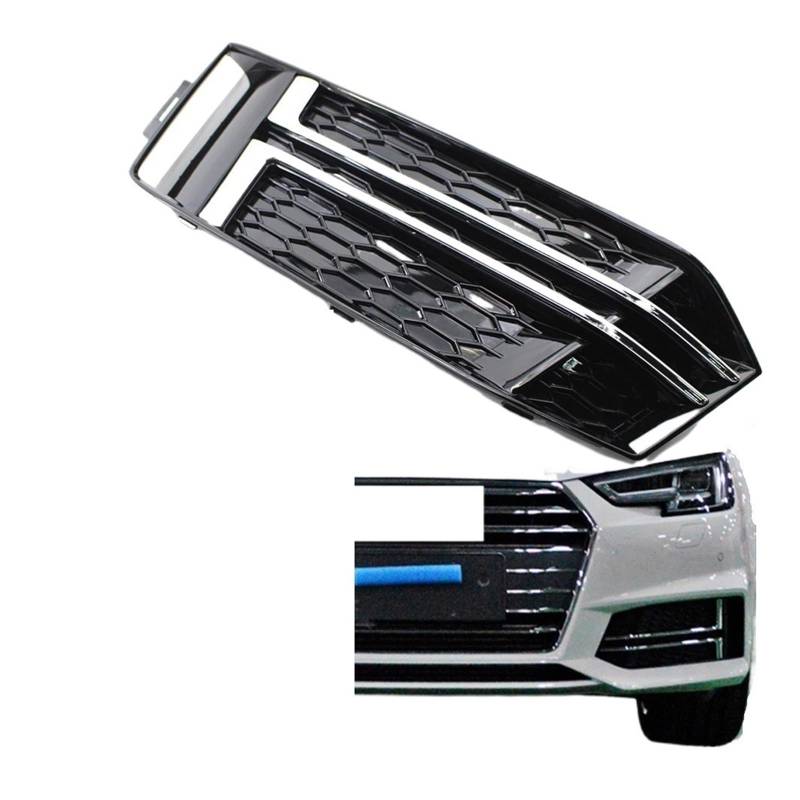 UTSKWD Kühlergrill for die vordere Stoßstange, Nebelscheinwerfer, unterer Grill, links/rechts | Kompatibel mit AUDI S4 A4 S-Line B9 2017 2018 8W0807681F 8W0807682F(Left) von UTSKWD