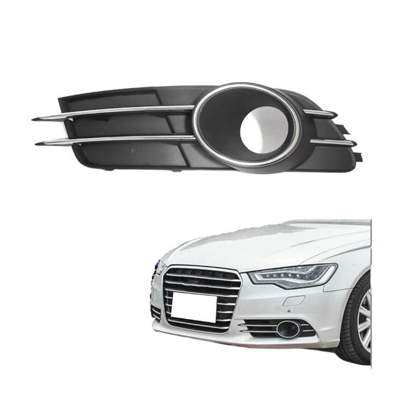 UTSKWD Nebelscheinwerfer-Grillabdeckung for die untere Stoßstange des Autos mit Loch | Kompatibel mit Audi A6 C7 2011 2010 2011 2012 2013 2014 2015(Left) von UTSKWD