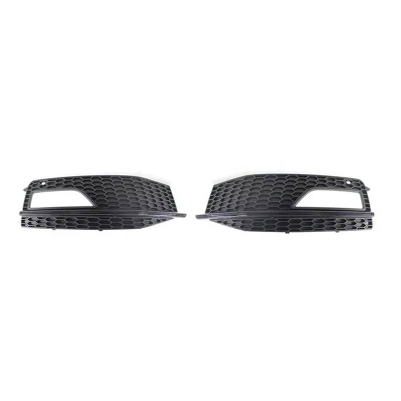 UTSKWD Nebelscheinwerfer-Lampenabdeckungsgrill ， Kompatibel mit Audi A4 B8.5 S-Line S4 2012 2013 2014 2015 Frontstoßstangengrill RS4-Stil 8K0807681(Black A) von UTSKWD