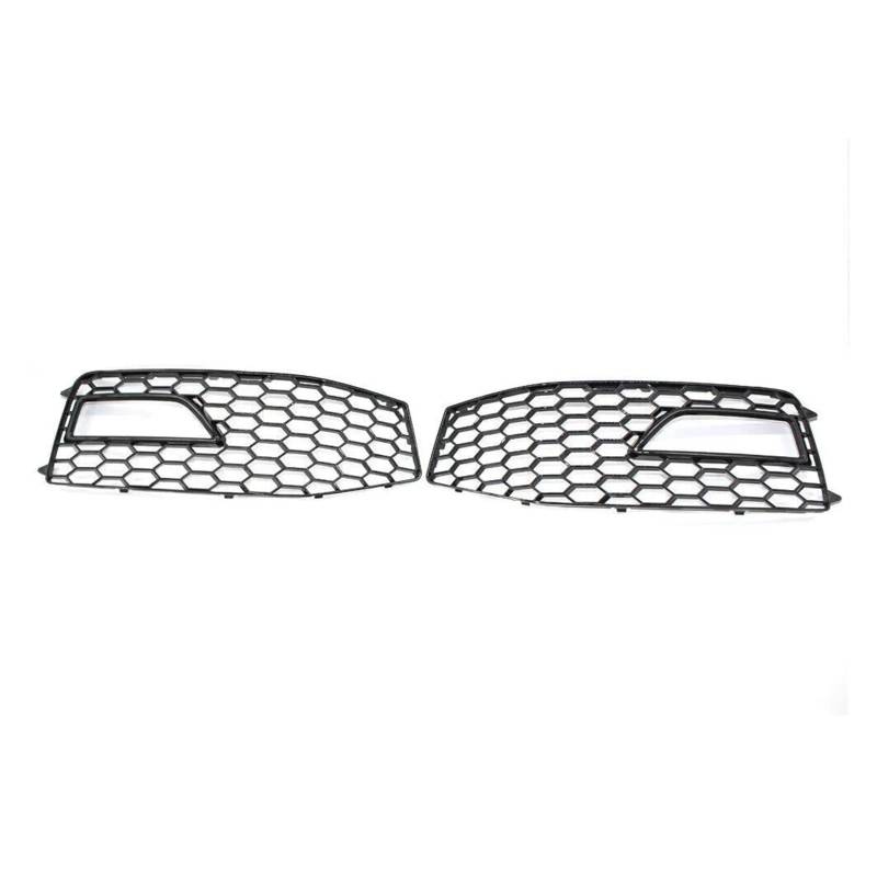 UTSKWD Nebelscheinwerfer-Lampenabdeckungsgrill ， Kompatibel mit Audi A4 B8.5 S-Line S4 2012 2013 2014 2015 Frontstoßstangengrill RS4-Stil 8K0807681(Black B) von UTSKWD