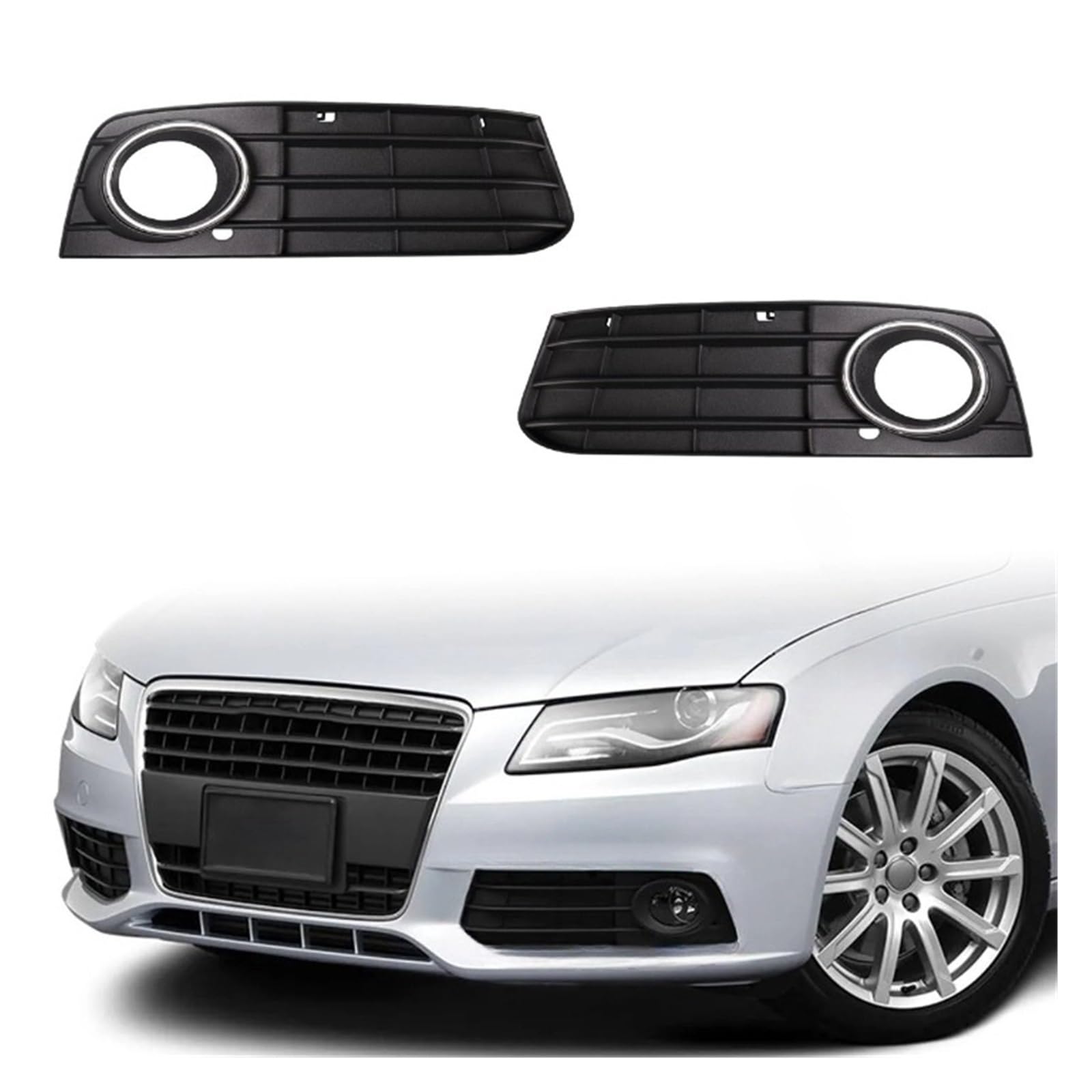 UTSKWD Rechte Nebelscheinwerferrahmen-Lampenverkleidungsgrillabdeckung unter der vorderen Stoßstange , Kompatibel mit Audi A4 B8 A4L 2009-2012 8KD807682 UTSKWD Rechte Nebelscheinwerferrahmen-Lampenverkleidungsgrillabdeckung unter der vorderen Stoßstange , Kompatibel mit Audi A4 B8 A4L 2009-2012 8KD807682 von UTSKWD