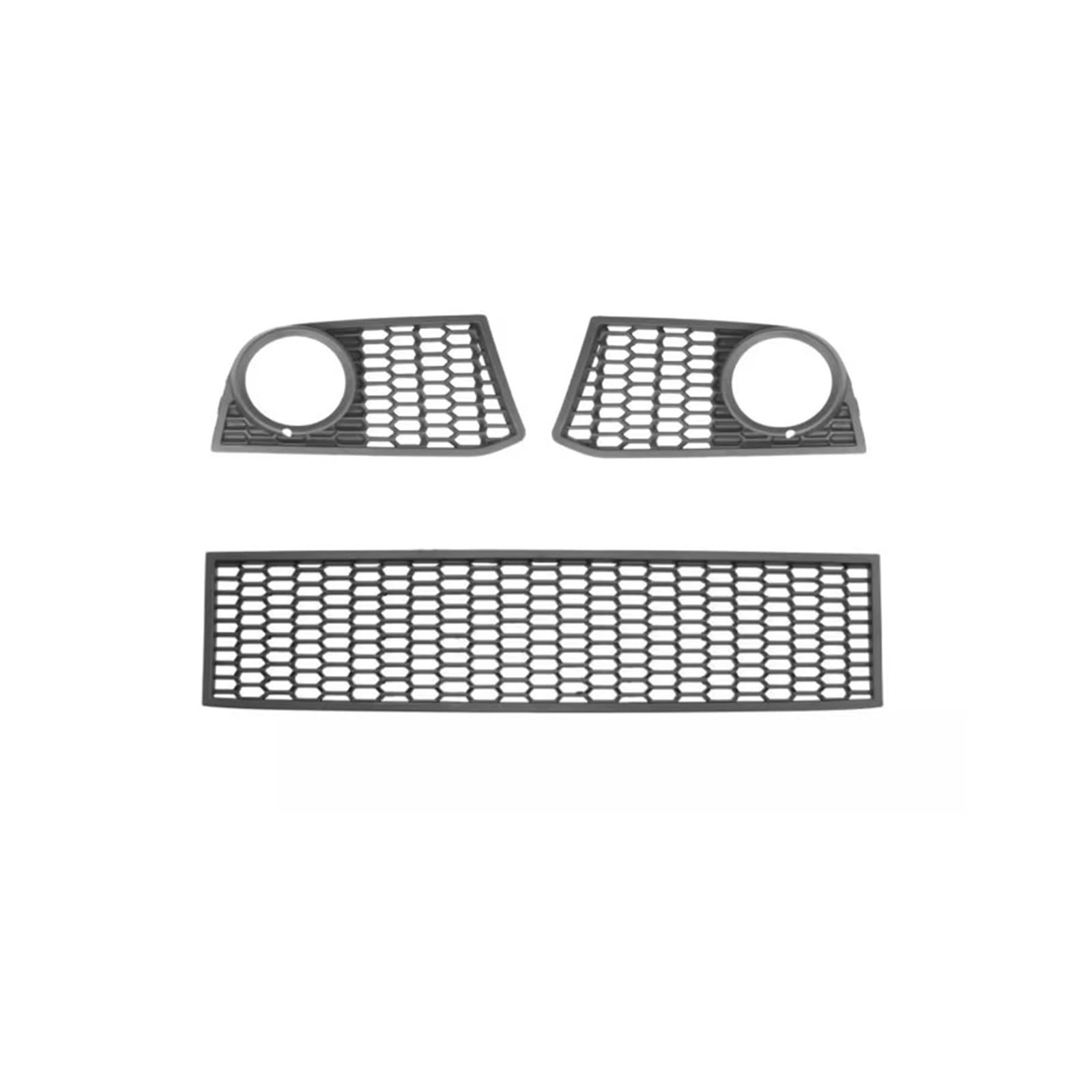 UTSKWD Stoßstangengrill-Nebelscheinwerferblenden 51117906197 51117906198 51117903894 | Kompatibel mit BMW F10 528i 528iX 535i 535iX 550i 550iX 2010-2013 Hybrid(3 Sset) von UTSKWD
