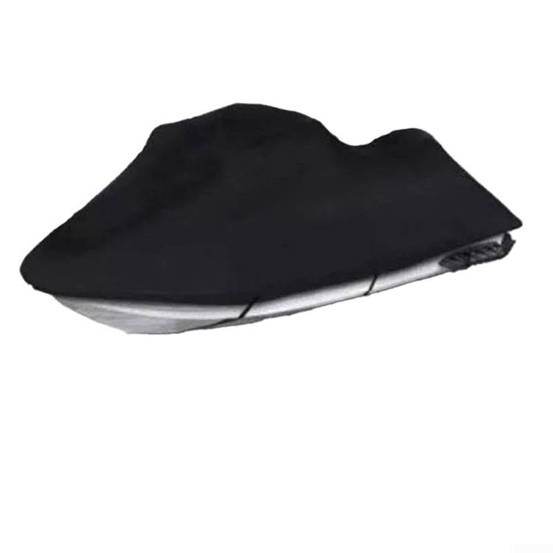 UTTASU 210D Oxford Tuch Jet Ski Abdeckung Wasserdicht Staubdicht Winddicht Schutzhülle für kleine Schnellboote mit Silberbeschichtung Große Größe 41,6 x 295,7 cm Schwarz von UTTASU