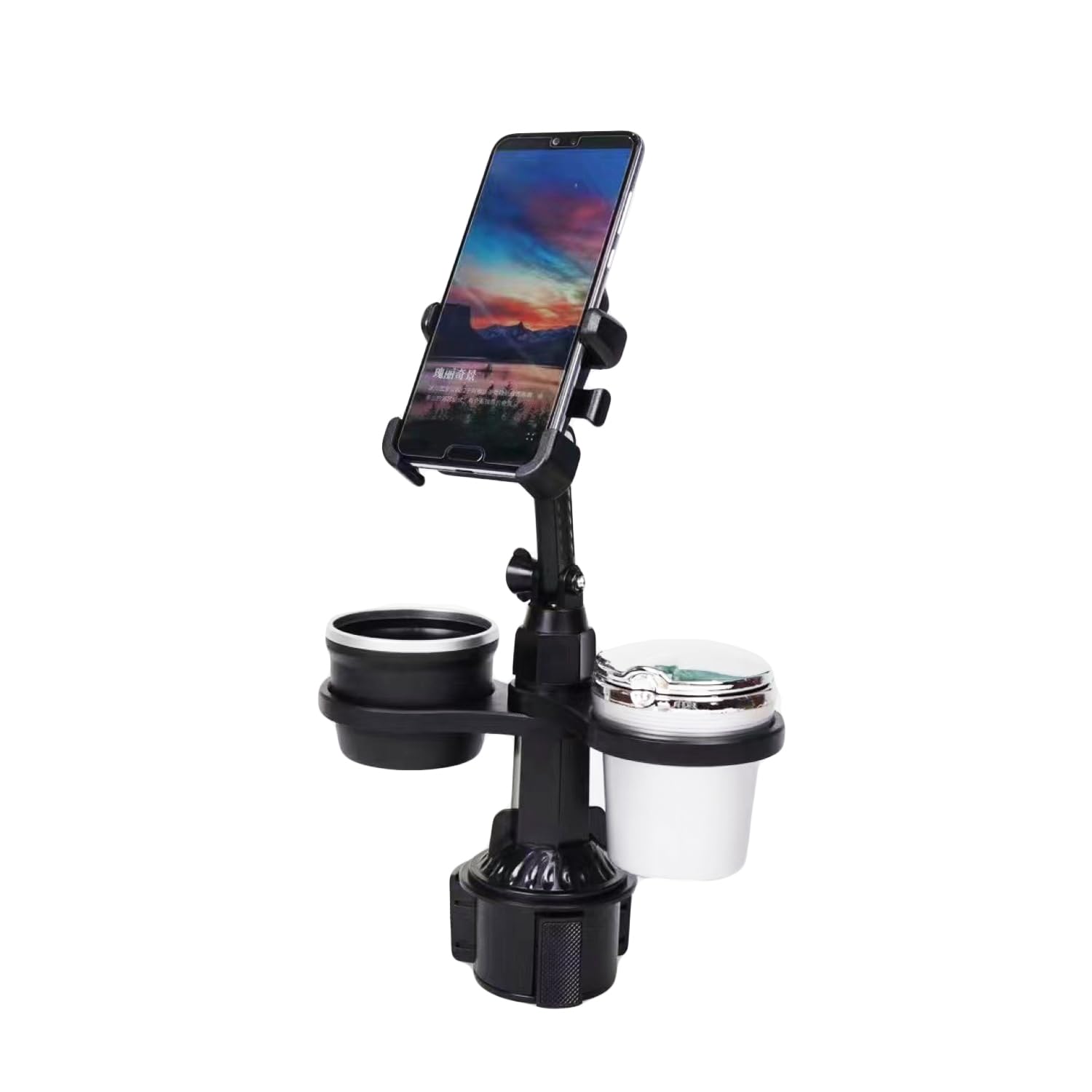 UUE Getränkehalter Auto, 2 in 1 Getränkehalter Handyhalter fürs Auto, 360° drehbarer Cup Halterung Auto, Becherhalter Auto, Handyhalterung, Tassenhalter für Tassenrillen von 6,5–9 cm UUE Getränkehalter Auto, 2 in 1 Getränkehalter Handyhalter fürs Auto, 360° drehbarer Cup Halterung Auto, Becherhalter Auto, Handyhalterung, Tassenhalter für Tassenrillen von 6,5–9 cm von UUE