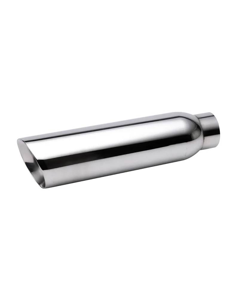 Auspuffspitze Schnittstelle Für Autoauspuffrohre, 76 Mm, Schräger, Elliptischer, Doppelwandiger Luftauslass, 102 Mm, Autoschalldämpfer-Endrohr Endrohrblende von UUIUYGH