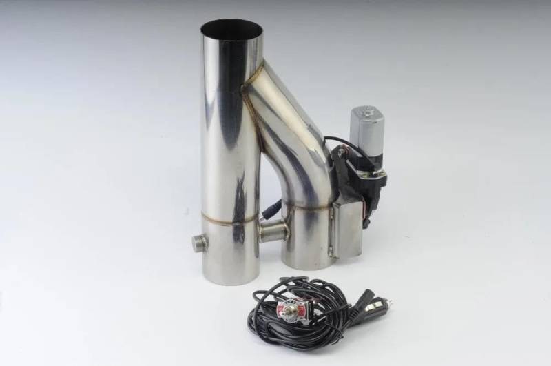 Auspuffspitze Universal 2 "/2,5''/3 "Zoll 304 Edelstahl Typ Y Rohr Einstellbar Auto Auspuff E-Ausschnitt HABEN Zwei Ventile Elektrisch Mit Schalter Endrohrblende(2.5inch(63mm)) von UUIUYGH