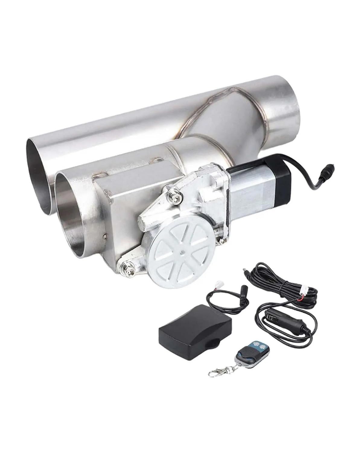 Auspuffspitze Universelles Elektrisches Auspuff-Kit Mit Fernbedienung, Autozubehör Endrohrblende(2.5inch) von UUIUYGH
