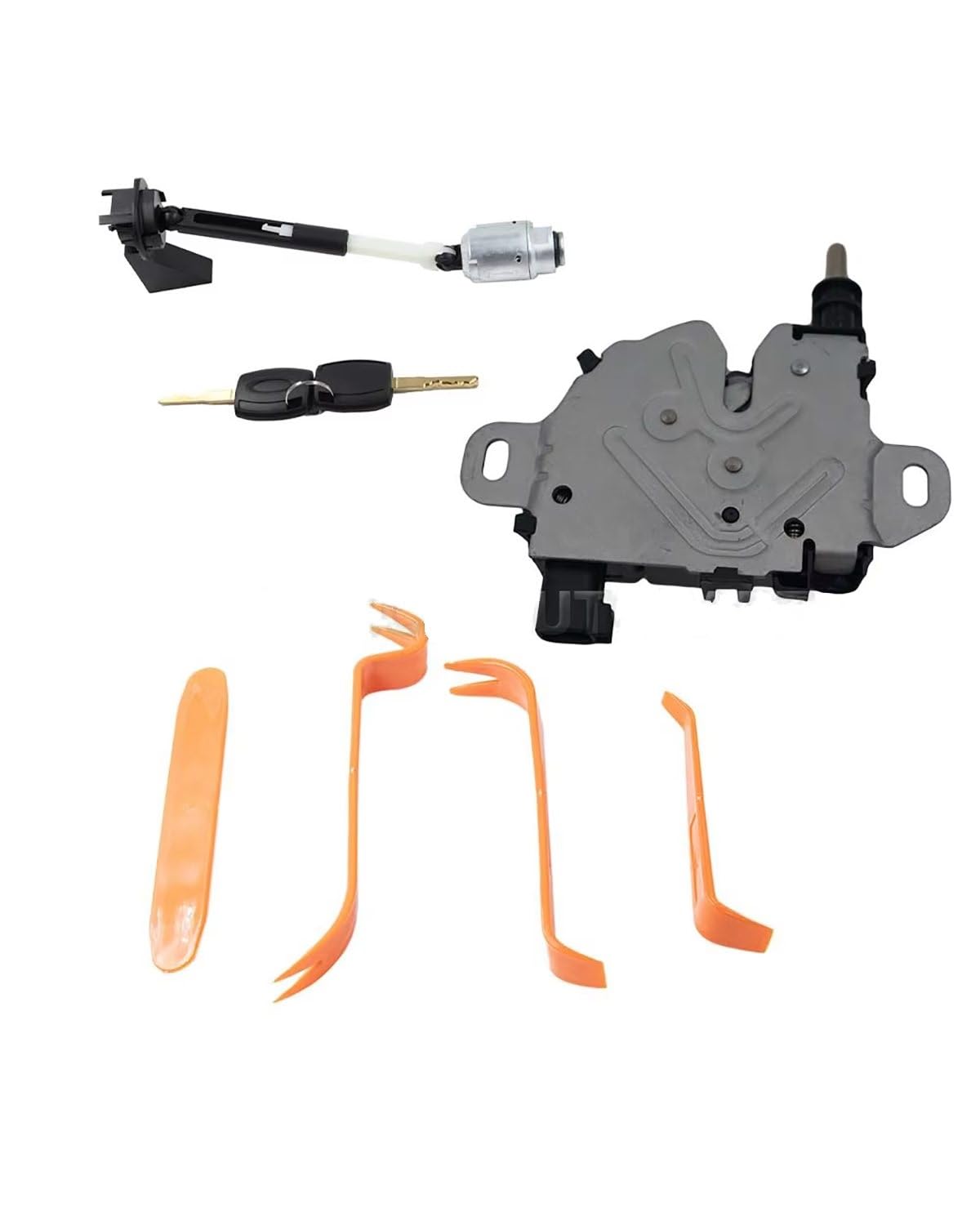 Motorhaubenschloss Für Ford Für Focus MK2 2004-2012 1355231 3M5116700AC Motorhaubenentriegelungsschloss Montierter Reparatursatz Und Verriegelungsfallenblock Haubenschloss Motorhaubenschloss Für Ford Für Focus MK2 2004-2012 1355231 3M5116700AC Motorhaubenentriegelungsschloss Montierter Reparatursatz Und Verriegelungsfallenblock Haubenschloss von UUIUYGH