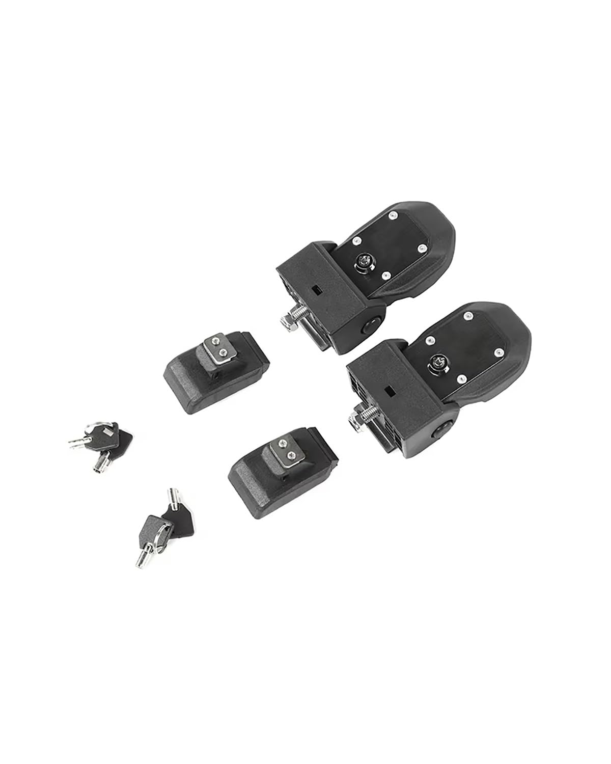 Motorhaubenschloss Für Wrangler JK 2007-2017 Außenschlösser Haubenzubehör 6-TLG. Auto-Motorhaubenverriegelung Mit Schlüsselschloss Haubenschloss(Black) von UUIUYGH