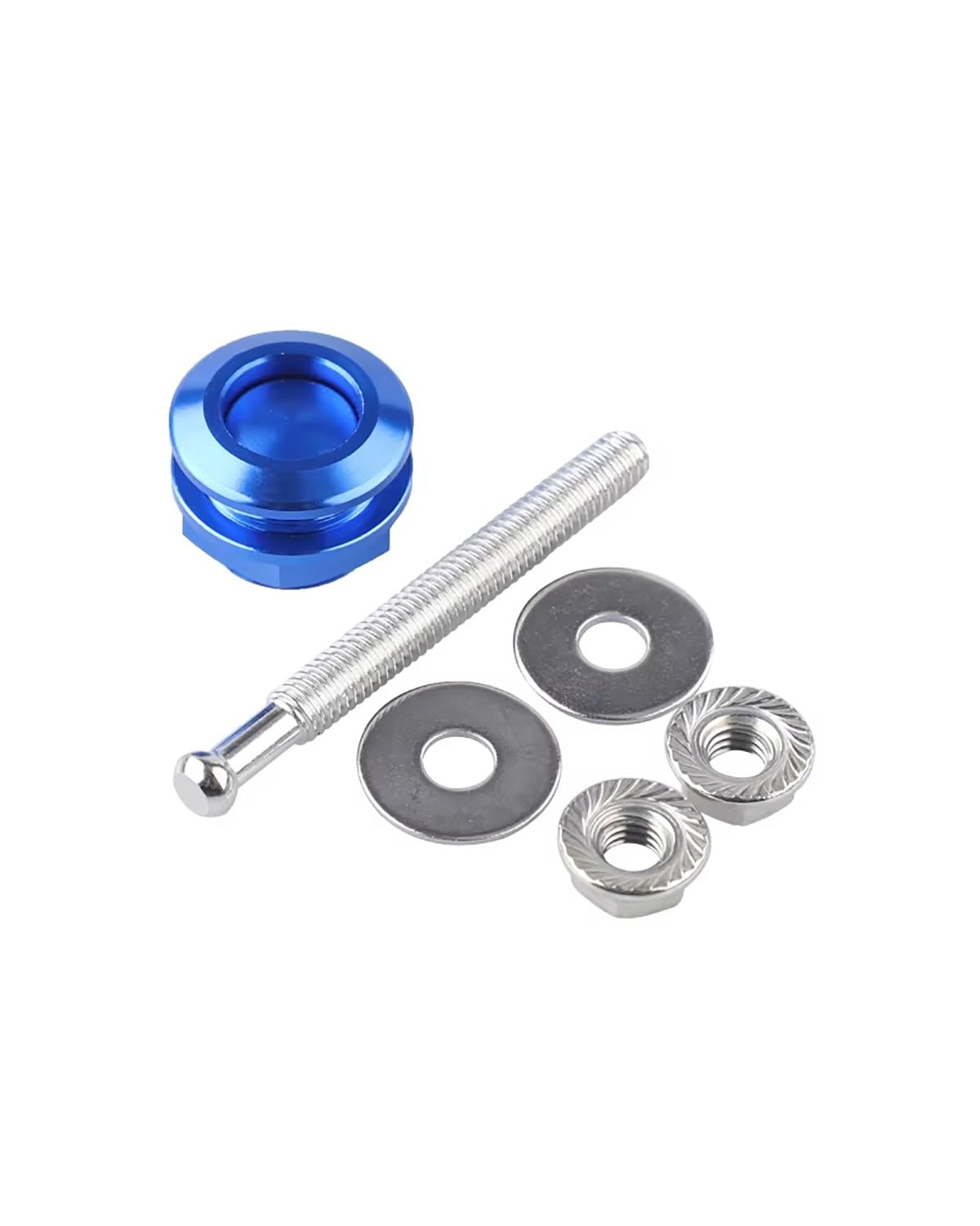 Motorhaubenschloss Universal 22mm Auto Push Button Motorhaube Haube Pin Lock Clip Kit Quick Release Latch Motor Außen Teile Haubenschloss(Blue) von UUIUYGH