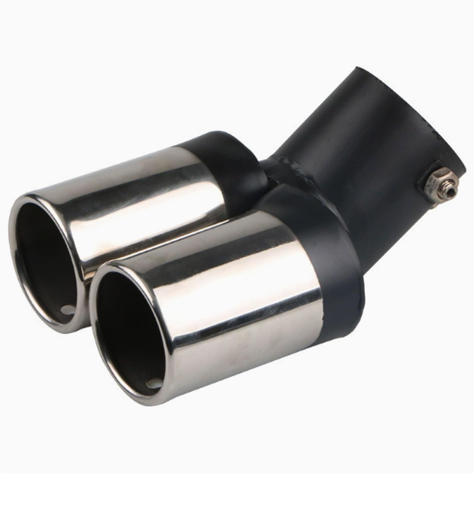 Auspuffblende für Suzuki Hustler (2014 2015 2016 2017 2018 2019 2020 2021 2022 2023 2024), Auspuffblenden Auspuff Endrohr Auto-Auspuff Endrohre & Endrohrteile Endrohrblende,Siver dobl curve von UUJYSEXW