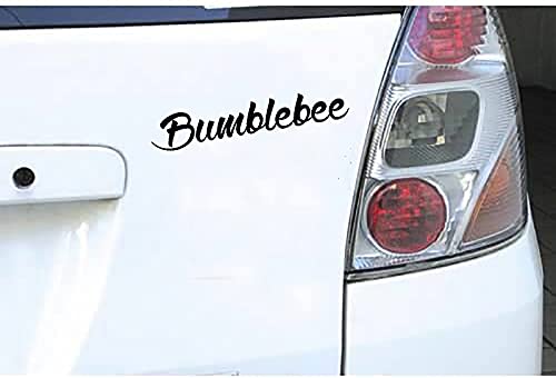 19,6cmx3,5cm Bumblebee Aufkleber Auto Sticker Tuning JDM Schocker Autobot Movie Bike Fun Shwarz von UUSticker