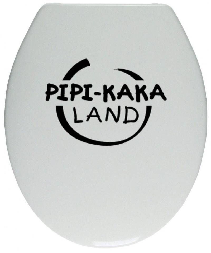 Klo Deckel Aufkleber Toiletten Tür Fun Sticker WC Badezimmer PIPI Kaka Land von UUSticker