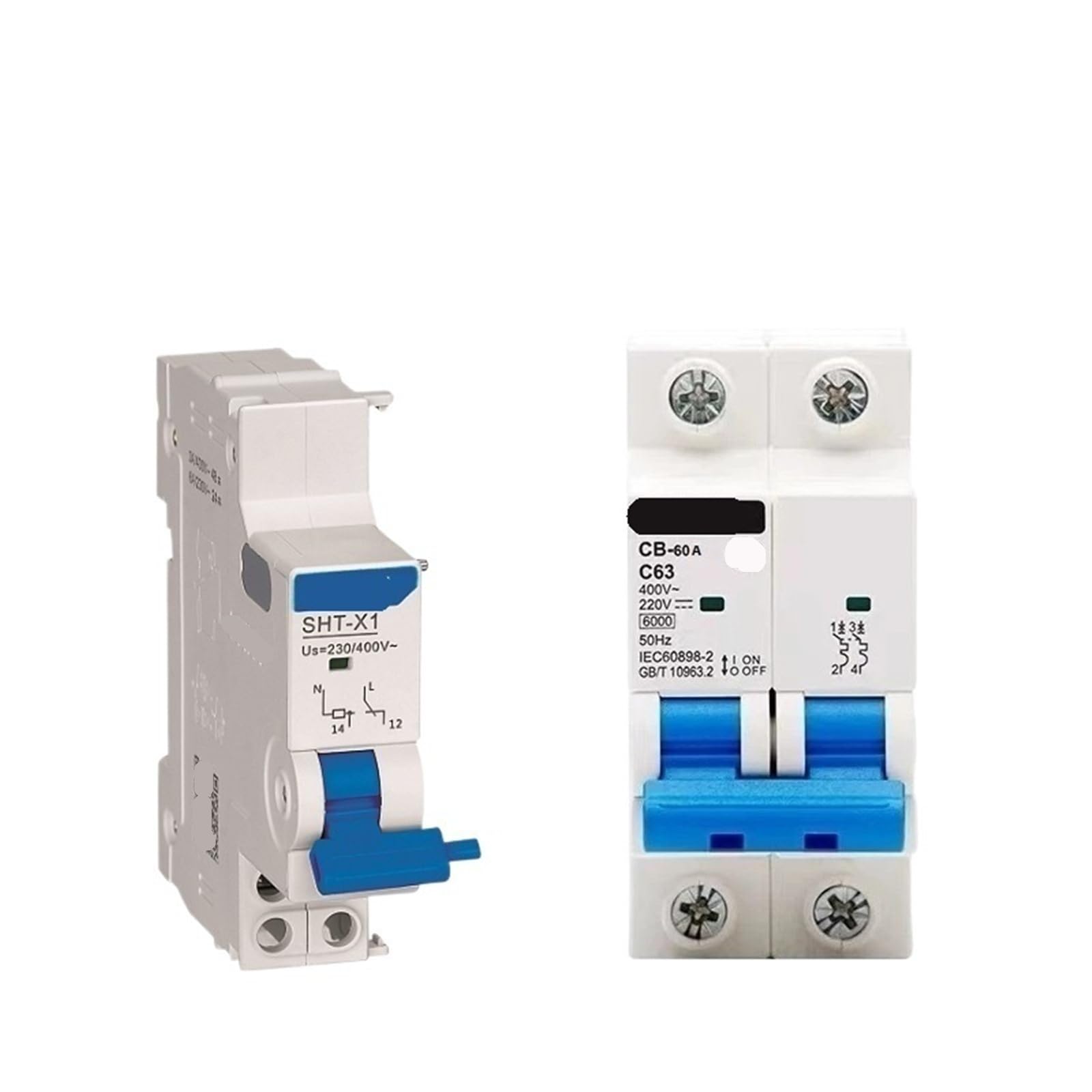 DC MCB Mit Shunt Release Energie Photovoltaik Mini Circuit Breaker 2P DC110V DC2200V SHT-X1 SHT-X3 100A 125A 1Pcs(4A,AC DC 24V 48V_2P 12-220V) von UVQFBITA