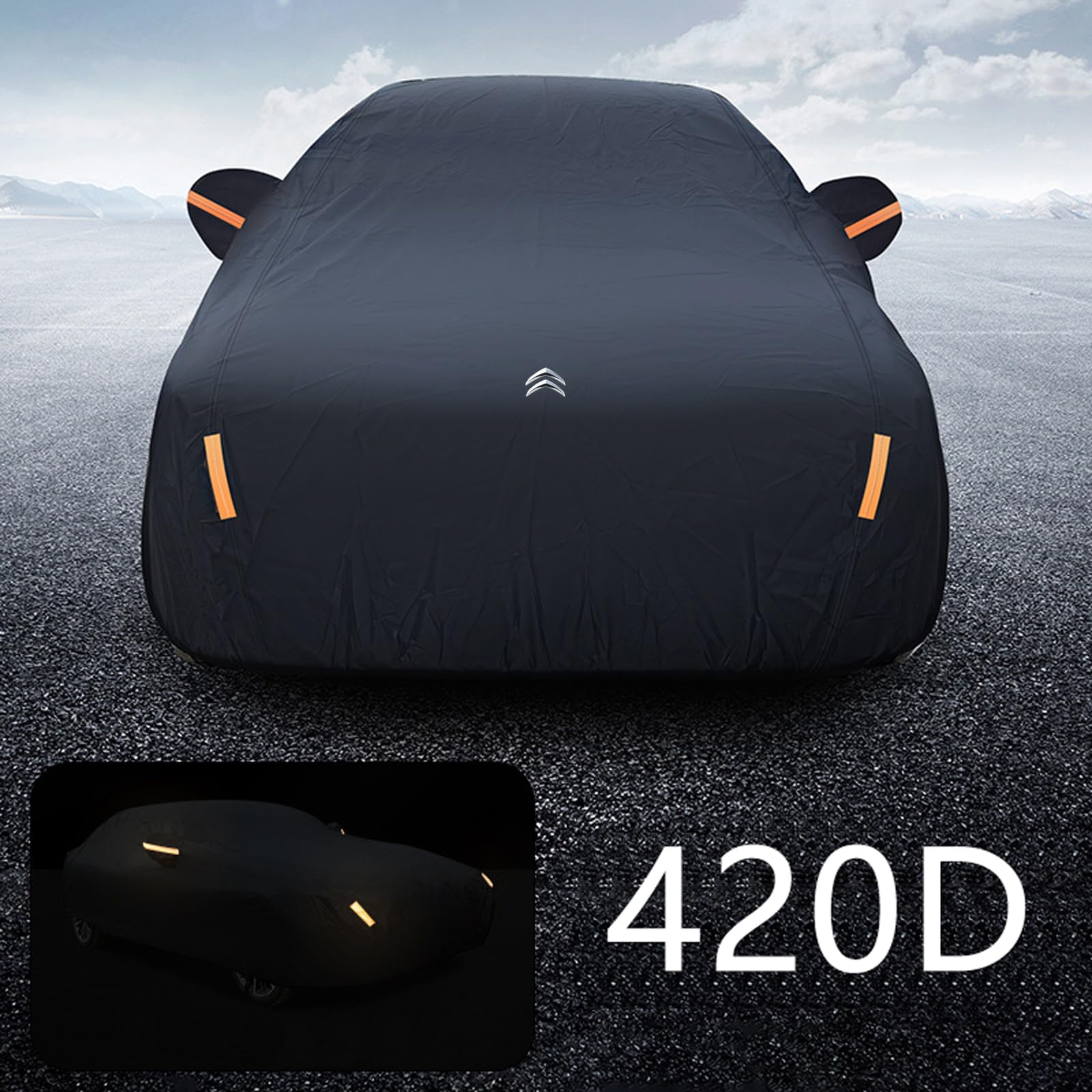 wasserdichte Autoabdeckung für Citroen C5 X 2021 2022 2023 2024 2025, Regenschutz UV‑Schutz Schnee Abdeckung Vollabdeckung Autozubehör, Black B wasserdichte Autoabdeckung für Citroen C5 X 2021 2022 2023 2024 2025, Regenschutz UV‑Schutz Schnee Abdeckung Vollabdeckung Autozubehör, Black B von UWTSVFJFB