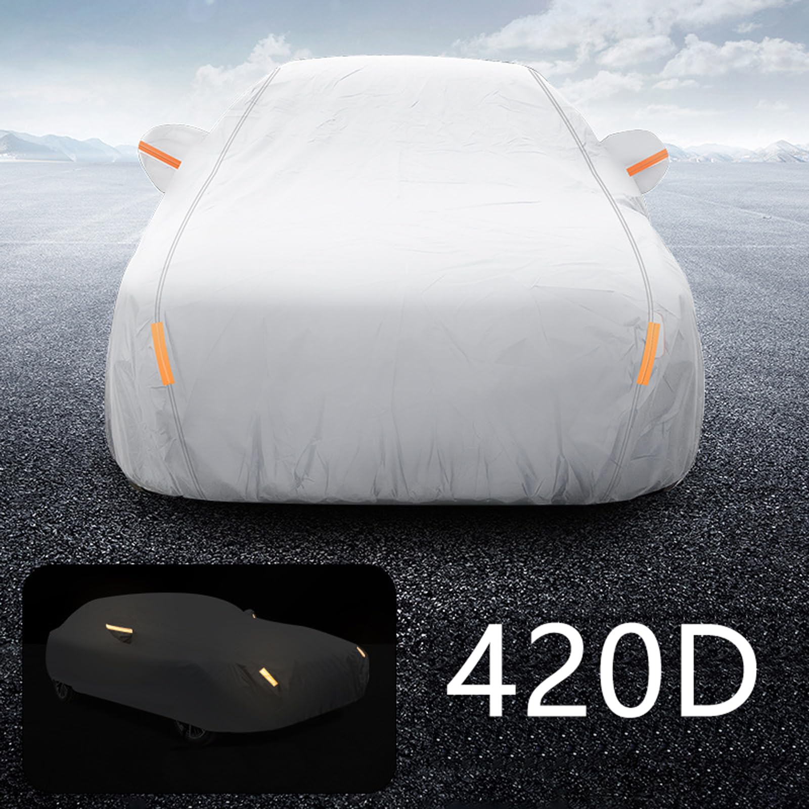 wasserdichte Autoabdeckung für Mitsubishi Eclipse Cross 2018 2019 2020 2021, Regenschutz UV‑Schutz Schnee Abdeckung Vollabdeckung Autozubehör,Silver A wasserdichte Autoabdeckung für Mitsubishi Eclipse Cross 2018 2019 2020 2021, Regenschutz UV‑Schutz Schnee Abdeckung Vollabdeckung Autozubehör,Silver A von UWTSVFJFB
