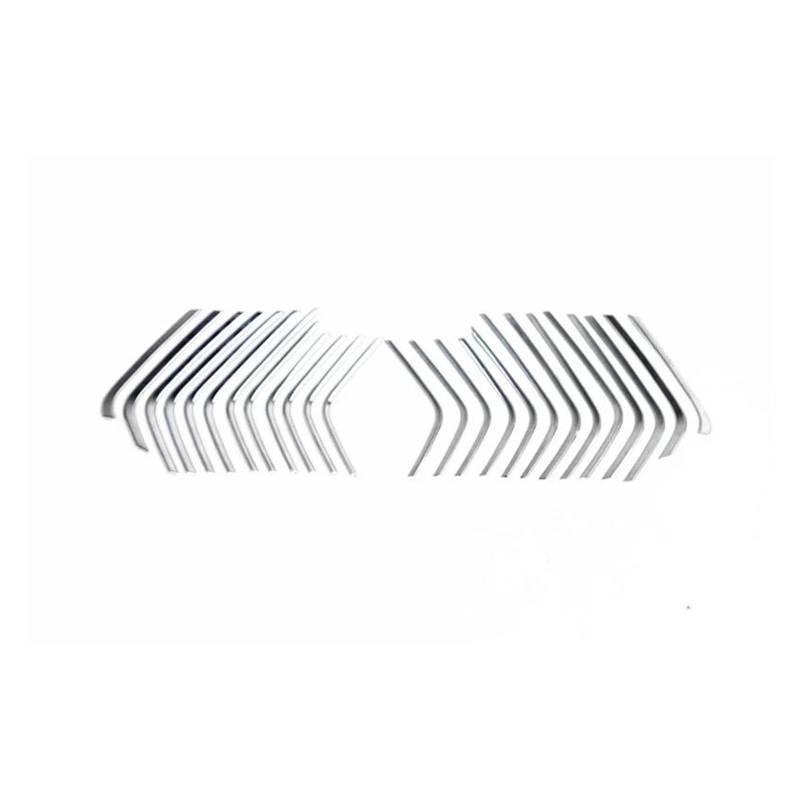 Für Citroen C5X 2021 2022 2023 1 Set Auto-Styling-Frontgrill-Zierleiste Zierleiste Abdeckungsaufkleber Kühlergrills für die Front von UYCHYTQR