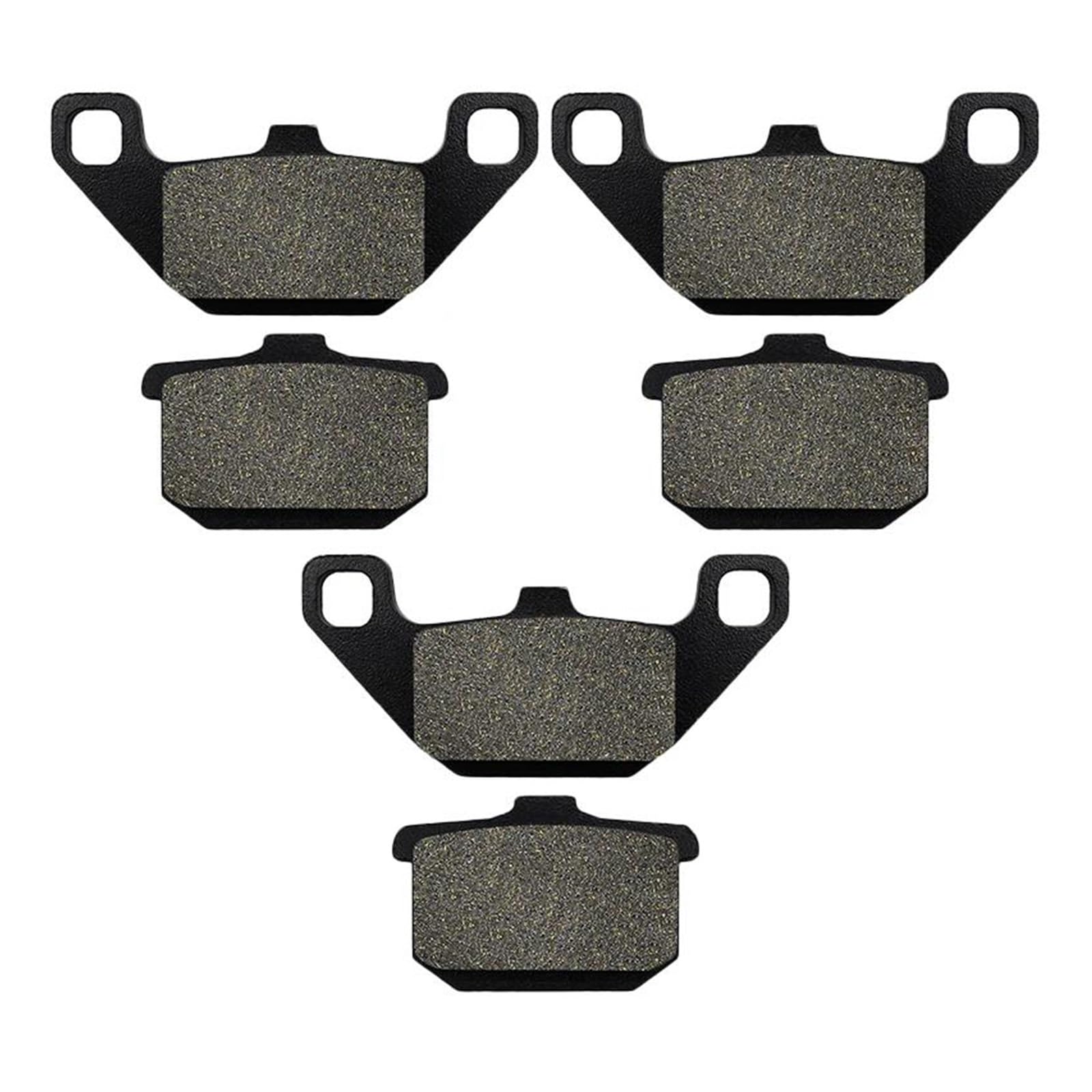 IBNA Bremsbeläge Für Kawasaki ZG1200 Für Voyager 1986–2003 GTR 1000 ZG1000 1986–1993 VN1500 Für Vulcan 1988–1995 Motorrad-Bremsbeläge(3 Paare) von UYCHYTQR