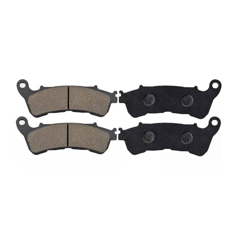 IBNA Bremsbelagsatz Motorrad Vorne Und Hinten NT700/NT 700 Für Deauville 2006-2013 Und VFR800 2006 2007 2008 2009 Motorrad-Bremsbeläge(Vorne 2 Paare) von UYCHYTQR