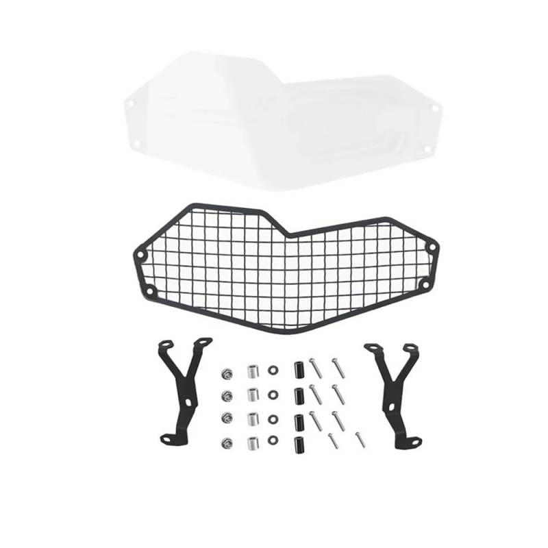 UYJHFPLND Motorrad Scheinwerfer Grille Shield Motorrad Scheinwerfer Schutz Für B&M&W F750GS F850GS F750 F 850 ​​GS F800GS 2018-2024 Protector Acryl Lampe Patch Kühlergrill Abdeckung von UYJHFPLND