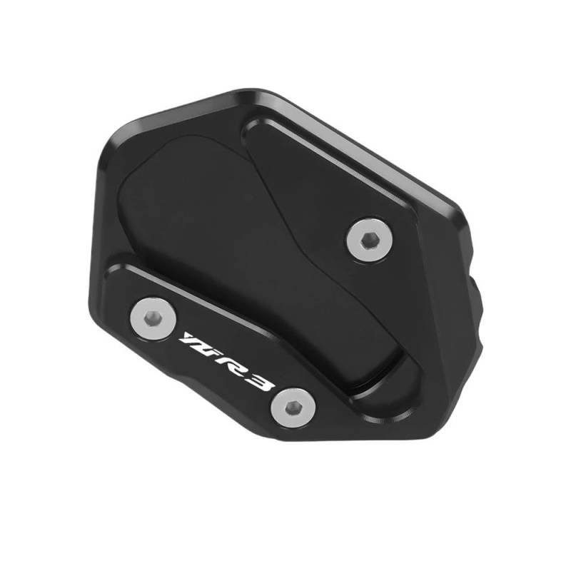 UYJHFPLND Motorrad Seitenständer-Vergrößerer Kickstand-Erweiterungs-Extender für YA&MAHA YZF-R3 YZF R3 YZF-R3 MT03 MT-03 2022 2023 2024 Kickstand Foot Enlarger Pad von UYJHFPLND