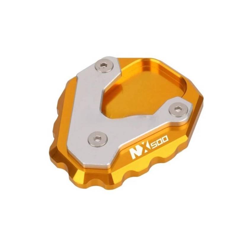 UYJHFPLND Motorrad Seitenständer-Vergrößerer Motorrad CNC Kickstand Fuß Seitenständer Verlängerung Pad Stützplatte Für NX500 NX400 NX 500 400 2023 2024 2025 von UYJHFPLND