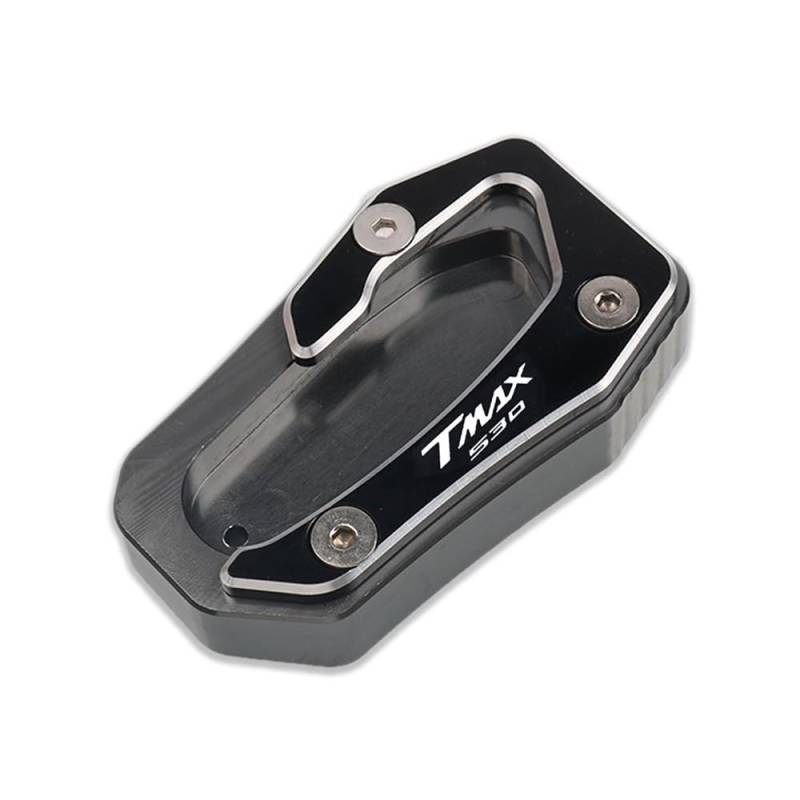 UYJHFPLND Motorrad Seitenständer-Vergrößerer Motorrad CNC Kickstand Fuß Seitenständer Verlängerung Pad Stützplatte Vergrößern Für T-MAX TMAX 530 SX DX TMAX530 2017-2023 von UYJHFPLND