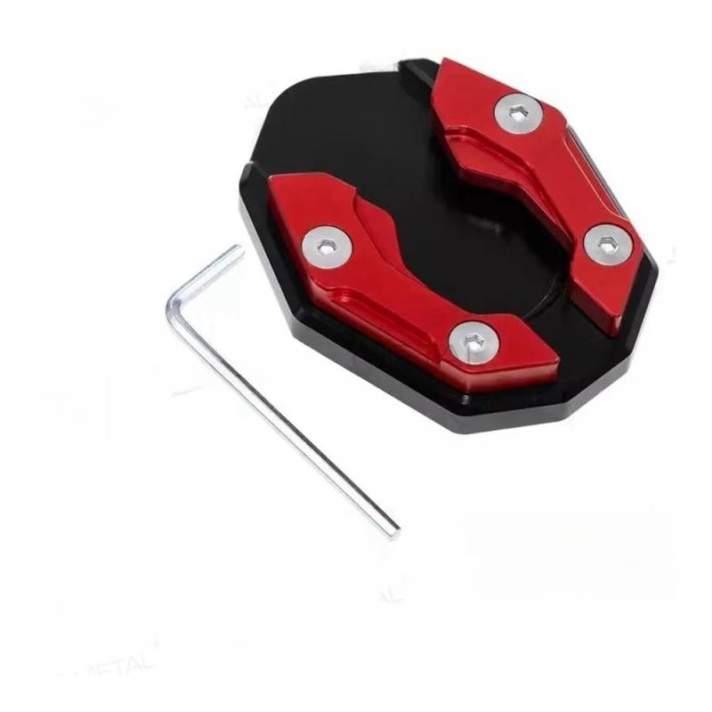 UYJHFPLND Motorrad Seitenständer-Vergrößerer Universal Roller Motorrad Fahrrad Ständer Extender Fuß Seite Stehen Verlängerung Pad Unterstützung Platte rutschfeste Vergrößerte Basis von UYJHFPLND