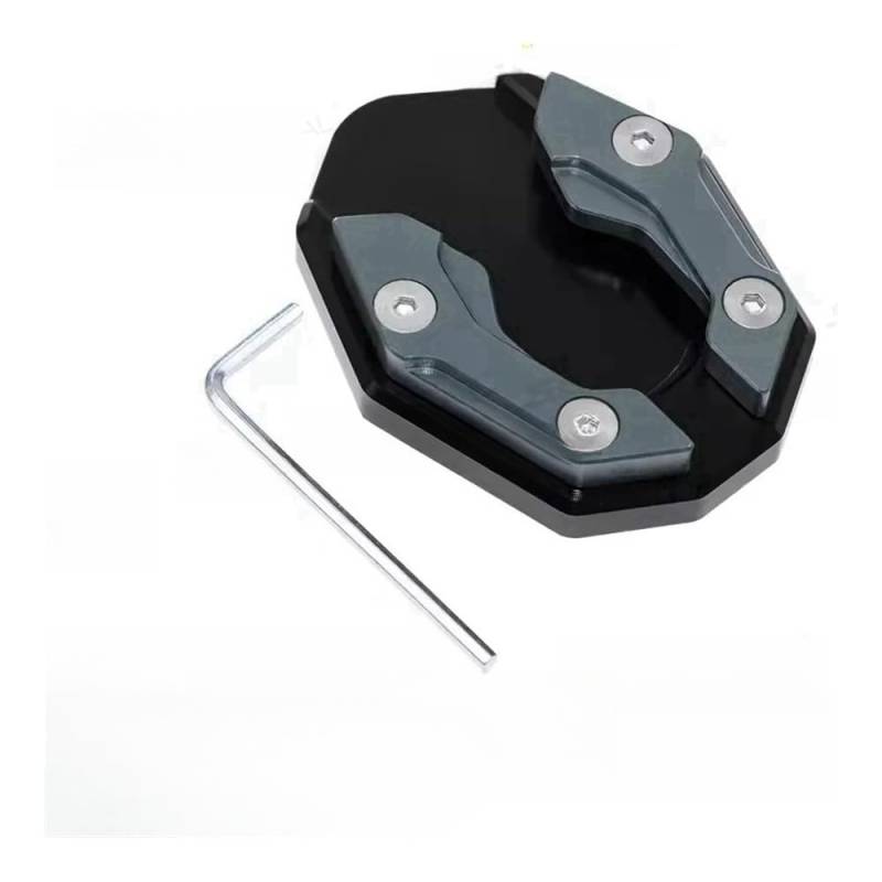 UYJHFPLND Motorrad Seitenständer-Vergrößerer Universal Roller Motorrad Fahrrad Ständer Extender Fuß Seite Stehen Verlängerung Pad Unterstützung Platte rutschfeste Vergrößerte Basis von UYJHFPLND