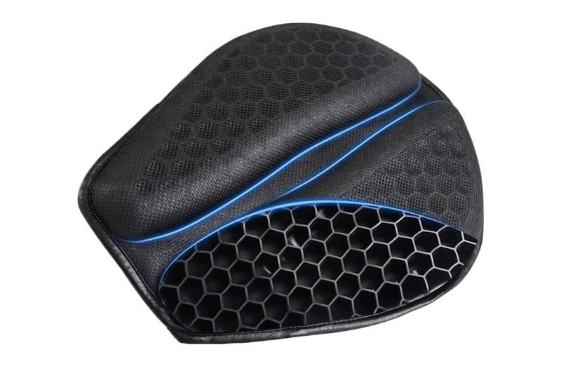UYJHFPLND Motorrad Sitzbezug Motorrad Sitzkissen Anti-Rutsch Aufblasbares 3D Luftkissen Atmungsaktives Relief Fahrt Sitzpolster von UYJHFPLND