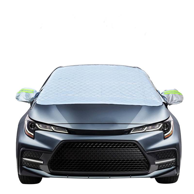 Frontscheibenabdeckung Auto, Magnetischer Schneeschutz Abdeckung Winters Fixierung Faltbare Abnehmbare Auto Abdeckung für die gegen Schnee, EIS, Frost, Staub, Sonne (148 * 116cm) von UYTAG