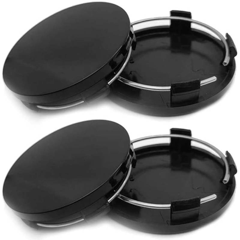 UYVPAER 4 Stück Nabendeckel, Radnabenkappen, 60Mm Radnabenabdeckung Universal Radnabenkappen Aus Hochwertiges Abs Radkappen Für Felgen Radnaben Felgendeckel Felgenkappen (Schwarz) von UYVPAER