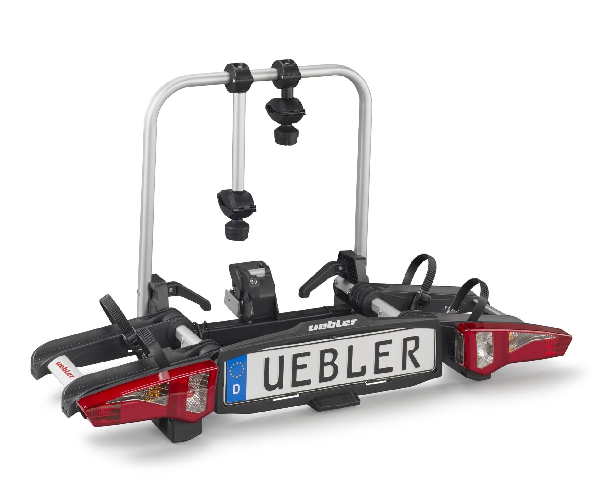 Uebler AHK I21 15900 Fahrradträger mit klappbarem Aufsatz, 60°, für 2 Fahrräder von Uebler