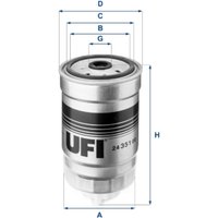 Kraftstofffilter UFI 24.351.00 von Ufi