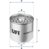 Kraftstofffilter UFI 24.360.00 von Ufi