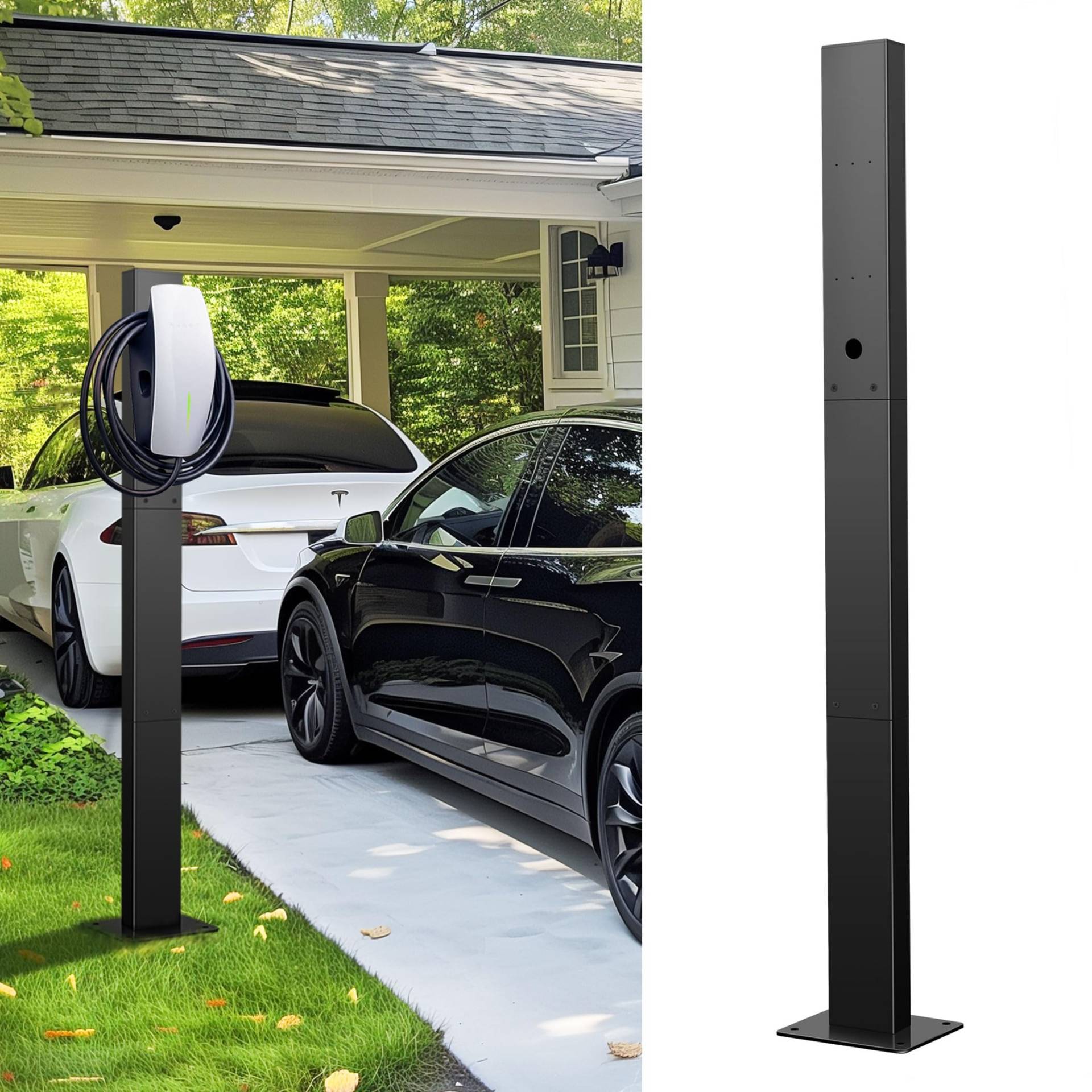 Ufixed Tesla Ladestation für den Außenbereich, Tesla Ladeständer für Gen 3 Elektrofahrzeug-Ladestationen, EV Ladestation kompatibel mit Tesla Mobile Connector & J1772 Ladegerät Ufixed Tesla Ladestation für den Außenbereich, Tesla Ladeständer für Gen 3 Elektrofahrzeug-Ladestationen, EV Ladestation kompatibel mit Tesla Mobile Connector & J1772 Ladegerät von Ufixed