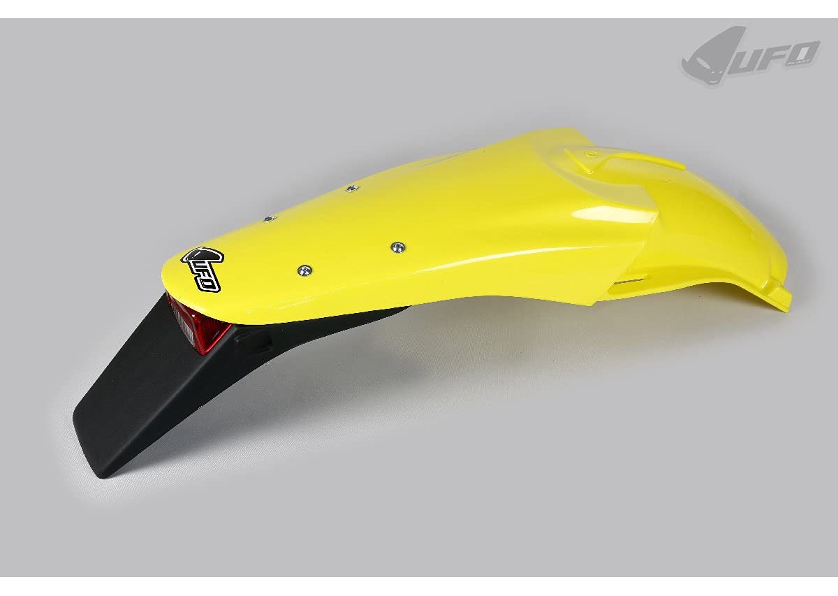 UFO PLAST Schutzblech hinten / Rear Fender gelb/gelb 102 Enduro kompatibel mit Suzuki DRZ 400E von 2000 bis 2021 von Ufo Plast