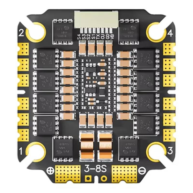 Uhidka 3065AM32 32Bit 65A 4-in-1-Regler 3065 V2 AM32 FPV 4-in-1-Regler 3-8S FPV -Country-Regler von Uhidka