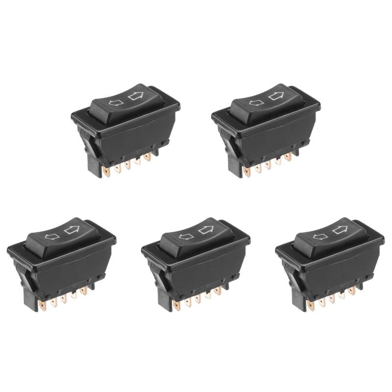 Uhidka 5X Universeller Elektrischer Fensterheberschalter, 5 Polig, 20 A, 12 V DC, für PKW Lastwagen Fahrzeuge von Uhidka