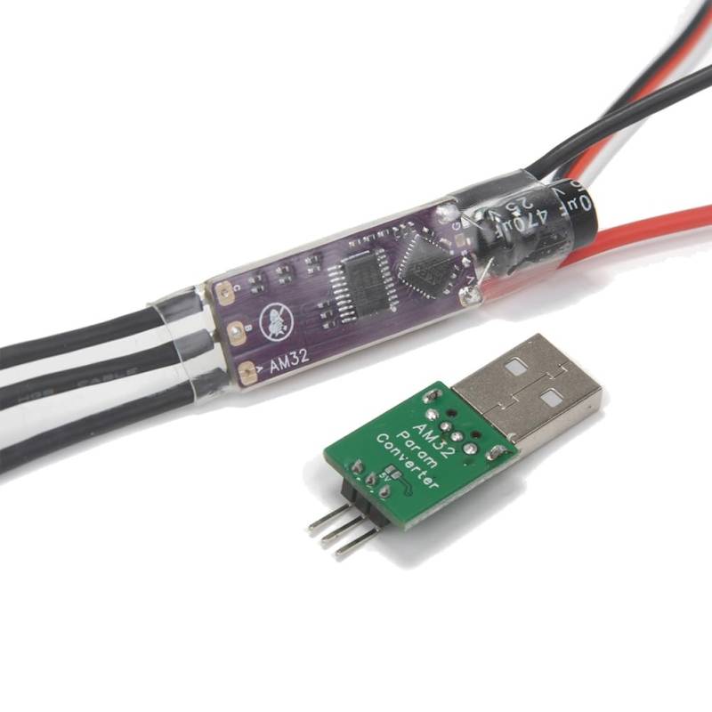Uhidka AM32 2-4S 40A ESC 32-Bit Elektronischer Drehzahlregler Unterstützt PWM/DSHOT/Sine für RC Crawler Auto Axial FPV Drohne Motor Teil von Uhidka