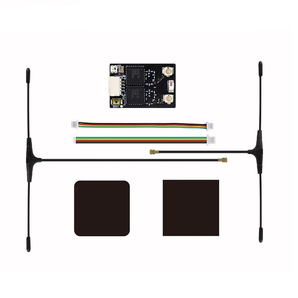 Uhidka ELRS GEMINI RX Dual-Empfänger 915 MHz 150mm & 90mm Antennen für Verbesserte RC FPV Drohnen-Rennleistung Uhidka ELRS GEMINI RX Dual-Empfänger 915 MHz 150mm & 90mm Antennen für Verbesserte RC FPV Drohnen-Rennleistung von Uhidka