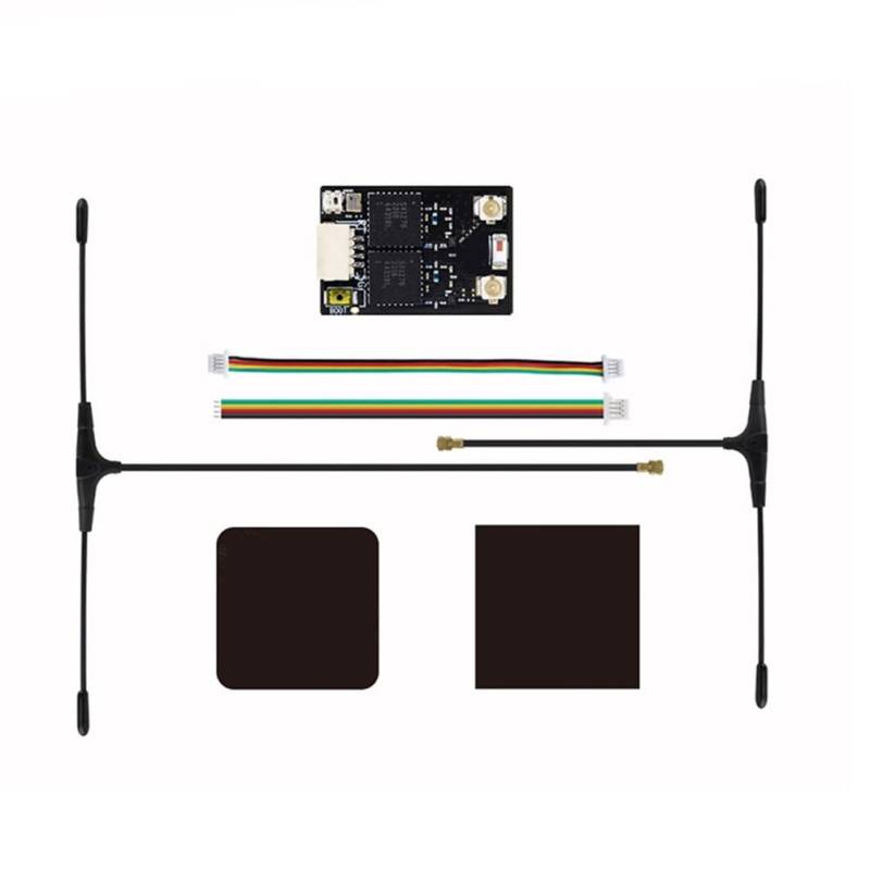Uhidka ELRS GEMINI RX Dual-Empfänger 915 MHz 150mm & 90mm Antennen für Verbesserte RC FPV Drohnen-Rennleistung von Uhidka