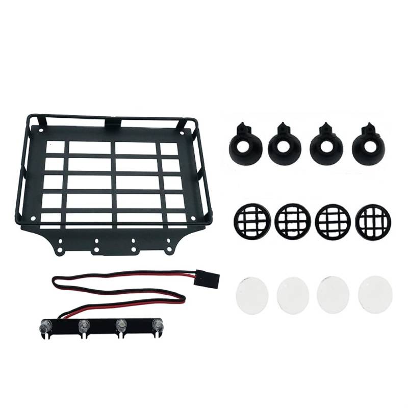 Uhidka Für RC-Autodachträger für H12Y 1/12 RC Auto DIY Reparatur Modifikation Zubehör Rundes Licht von Uhidka