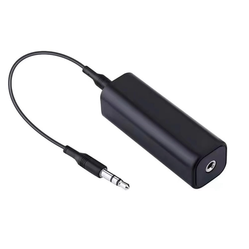 Uhidka Geräuschisolator 3,5 mm Erdschleifen-Geräuschisolator für Car-Audio- und Heimstereosysteme, Schwarz, 1 Stück Uhidka Geräuschisolator 3,5 mm Erdschleifen-Geräuschisolator für Car-Audio- und Heimstereosysteme, Schwarz, 1 Stück von Uhidka