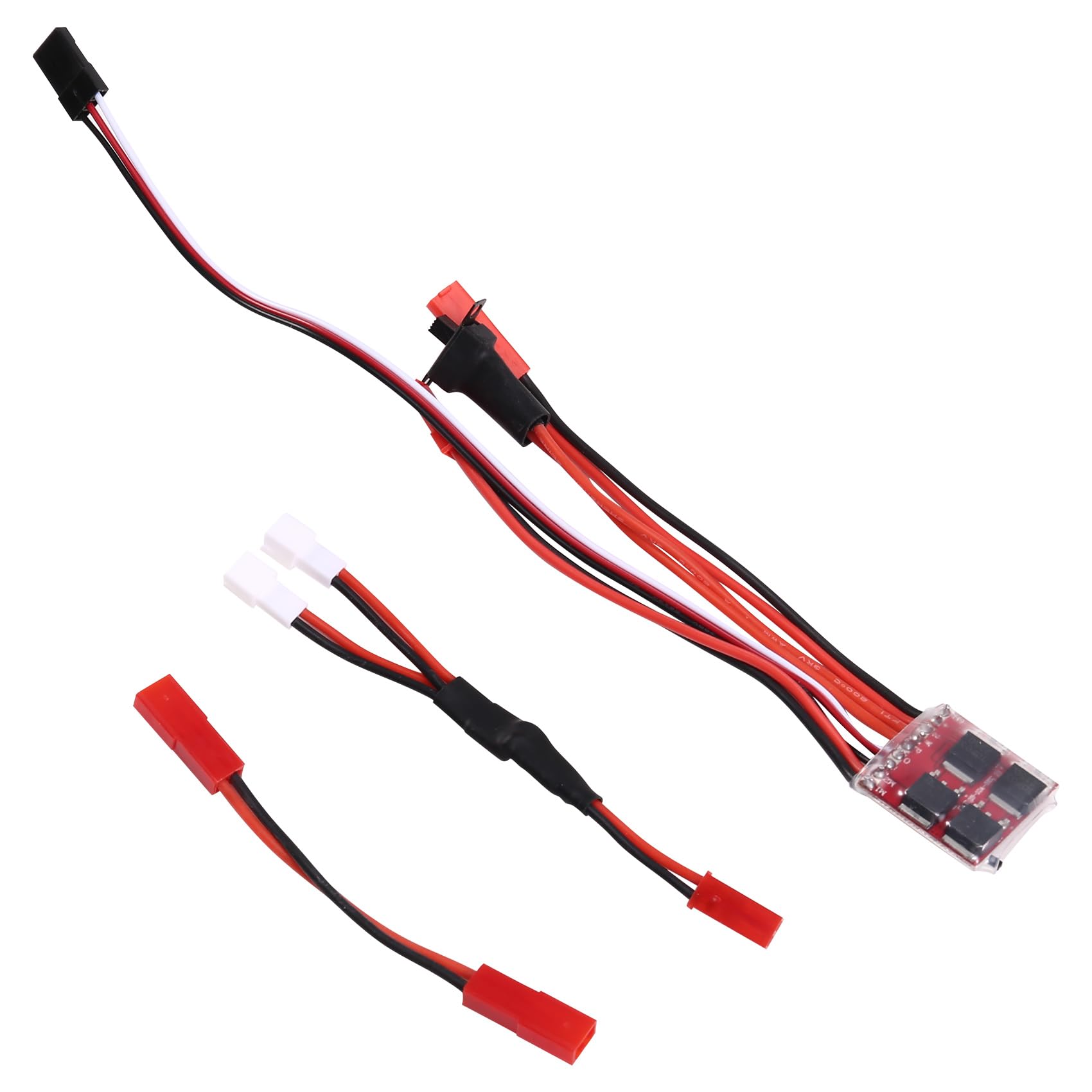 Uhidka Kompakter 30A ESC für Bürstenmotoren, 4-8V mit JST-Verkabelung für Fernsteuerungsfahrzeuge Uhidka Kompakter 30A ESC für Bürstenmotoren, 4-8V mit JST-Verkabelung für Fernsteuerungsfahrzeuge von Uhidka