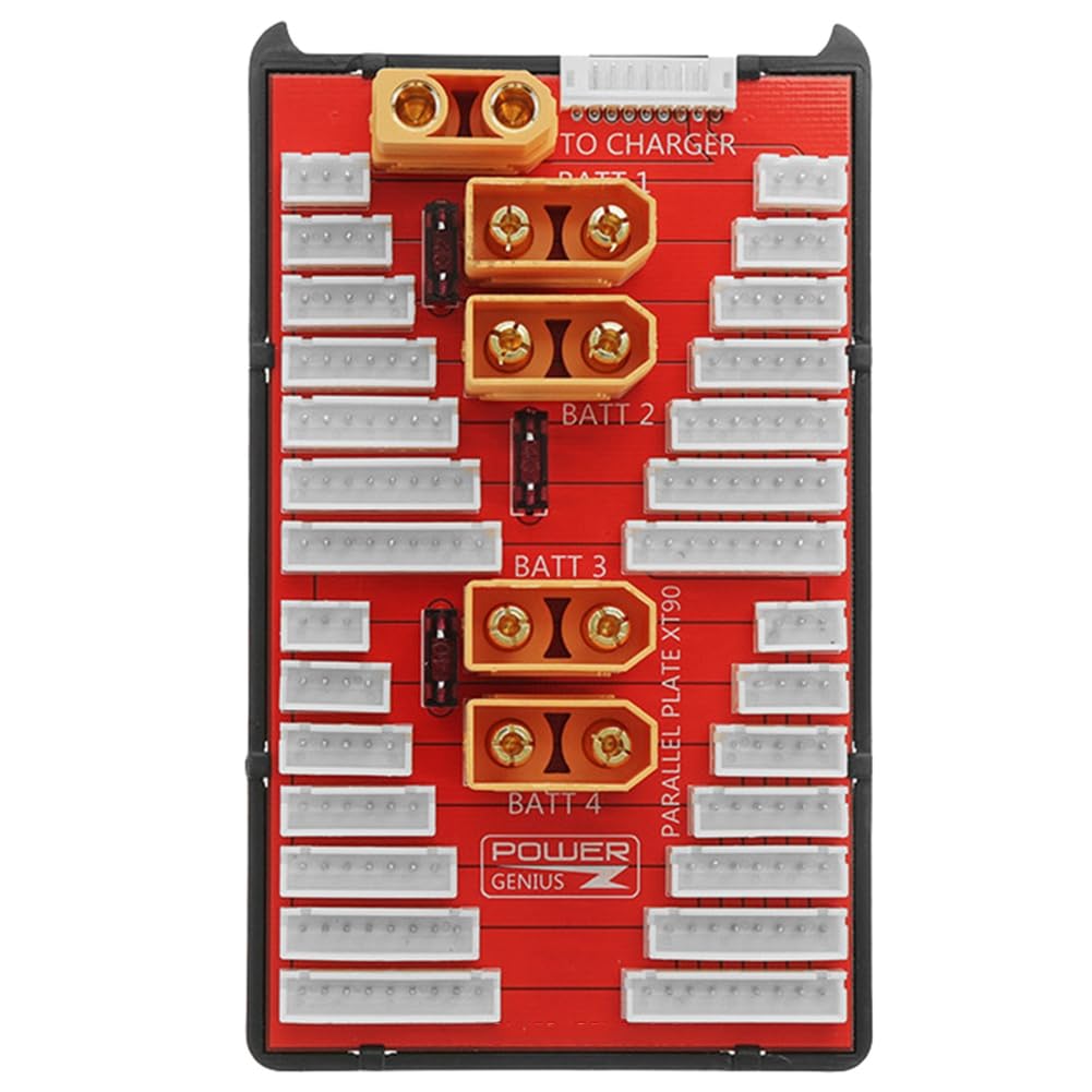 Uhidka PG Parallel-Ladeplatine XT90 Lipo-Batterie für RC-Modelle 2-8S, Unterstützt das Gleichzeitige Laden Von 4 Batterien Uhidka PG Parallel-Ladeplatine XT90 Lipo-Batterie für RC-Modelle 2-8S, Unterstützt das Gleichzeitige Laden Von 4 Batterien von Uhidka